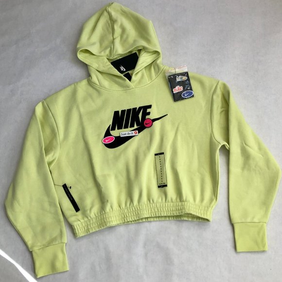 Nike Crop Hoodie Sweatshirt - Picture 1 of 4
